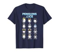 Pinguini del Mondo Carino Animale Kawaii Maglietta