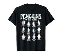 Pinguini del Mondo: Simpatici Pinguini Amanti degli Animali Maglietta