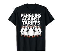 Pinguini divertenti contro le tariffe Sarcastica Politica Anti Trump Maglietta