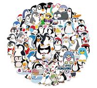 Pinguino Adesivi, 100 PCS Impermeabile Vinile Stickers, Animali Adesivi Bambini, Stickers Aesthetic, Adesivi Moto, Idea Regalo Sticker, Carini Pinguini Adesivi Scrapbooking per DIY Skateboard Bagagli