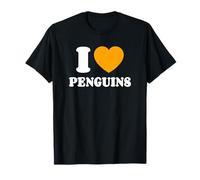 Pinguino Amo I Pinguini I Love Penguins Maglietta