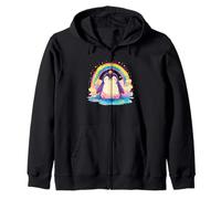 Pinguino Arcobaleno - Penguin Kawaii Felpa con Cappuccio