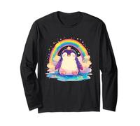 Pinguino Arcobaleno - Penguin Kawaii Maglia a Manica