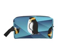 Pinguino astratto del poligono, Borsa per il trucco Borsa per cosmetici Borsa da viaggio portatile da viaggio Borsa per trucco Organizer