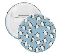 Pinguino Atlantico Bottoni Pin Distintivi Banda stagnata Spille da bavero Artigianato per Camicie Vestiti Borsa, 20PCS, plastica e latta