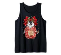 Pinguino Babbo Natale Carta Regalo Regalo Holly pigna Canotta