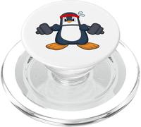 Pinguino Bodybuilder Bilanciere Bodybuilding PopSockets PopGrip per MagSafe
