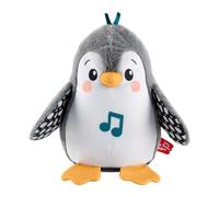 Fisher-Price - Pinguino Dolci Coccole, peluche sensoriale con musica e ali che si muovono, per il gioco interattivo da distesi sul pancino, giocattolo per bambini, 0+ anni, HNC10