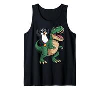 Pinguino Che Cavalca Il T-Rex Canotta