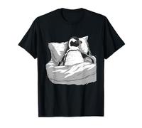 Pinguino che dorme sonnecchiando il disegno del pinguino Maglietta