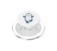 Pinguino che fa yoga o medita l'Antartide PopSockets PopGrip per MagSafe