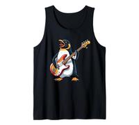 Pinguino che suona la chitarra rock per ragazzi, uomini, donne, bambini Canotta