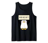 Pinguino che tiene il segno di resistenza messaggio motivazionale Canotta
