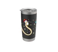 Pinguino come vigile del fuoco Bicchiere termico in acciaio inox doppia parete