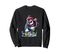 Pinguino con Bastone Icehockey Freddo Felpa