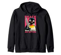 Pinguino con Coltello La Pace Non è mai Stata un'opzione Meme Divertente Felpa con Cappuccio