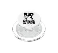 Pinguino con coltello La pace non è mai stata un'opzione Meme divertente PopSockets PopGrip per MagSafe