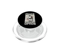 Pinguino con coltello La pace non è mai stata un'opzione Meme divertente PopSockets PopGrip per MagSafe