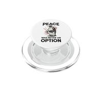 Pinguino con coltello La pace non è mai stata un'opzione Meme divertente PopSockets PopGrip per MagSafe