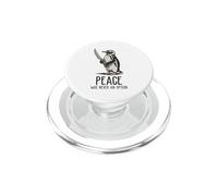 Pinguino con coltello La pace non è mai stata un'opzione Meme divertente PopSockets PopGrip per MagSafe