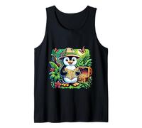 Pinguino Con Mappa Esploratore Nella Giungla Canotta