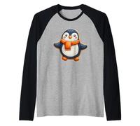 Pinguino di Pan di Zenzero - Pinguino Natale Maglia con Maniche Raglan