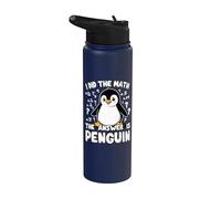 Pinguino, ho fatto la matematica La risposta è Penguin | Matematica divertente Stainless Steel Insulated Water Bottle