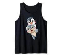 Pinguino Kawaii E Baby Seal Amici per Bambini Canotta