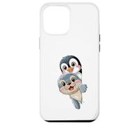Pinguino Kawaii E Baby Seal Amici Per Bambini Custodia per iPhone 12 Pro Max