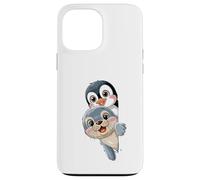 Pinguino Kawaii E Baby Seal Amici Per Bambini Custodia per iPhone 13 Pro Max