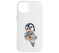Pinguino Kawaii E Baby Seal Amici Per Bambini Custodia per iPhone 14 Plus