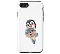 Pinguino Kawaii E Baby Seal Amici Per Bambini Custodia per iPhone SE (2020) / 7/8