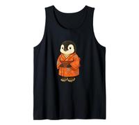Pinguino Kawaii in Kimono Carino Arte Stile Giapponese Canotta