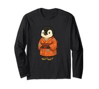 Pinguino Kawaii in Kimono Carino Arte Stile Giapponese Maglia a Manica