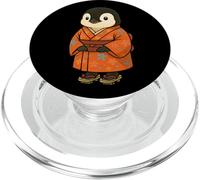 Pinguino Kawaii in Kimono Carino Arte Stile Giapponese PopSockets PopGrip per MagSafe