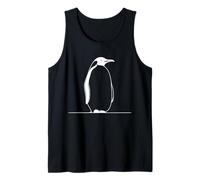 Pinguino Linea Grafica Amante Uccelli Canotta