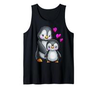 Pinguino Mamma Madre Bambino Nonna Nipote Inverno Canotta