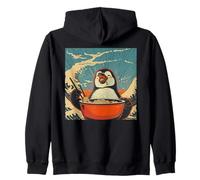Pinguino mangia zuppa di noodle, Giappone, ramen Felpa con Cappuccio