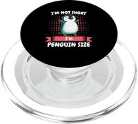 Pinguino Non sono basso Sono taglia pinguino Simpatici pinguini PopSockets PopGrip per MagSafe