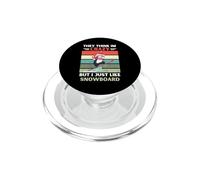 Pinguino pensano che io sia pazzo, ma mi piace lo snowboard PopSockets PopGrip per MagSafe