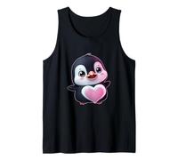 Pinguino - Pinguino Carino con Cuore per Donne e Ragazze Canotta