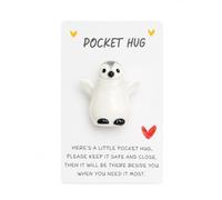 Pinguino Pocket Hug Gift carino pinguino decorazione per amici e amanti | Regali a forma di pinguino, piccolo promemoria, supporto emotivo, regalo per il rientro a scuola e alla fine del semestre