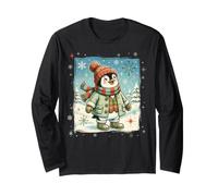 Pinguino Polar Winter Wonderland Cappello Sciarpa Guanti Retro Maglia a Manica