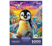 Pinguino Puzzle 1000 Pezzi, Jigsaw Puzzle Difficili Per Adulti E Ragazzi Dai 14 Anni in Su, Home Giochi Puzzle 38x26cm/1000pcs