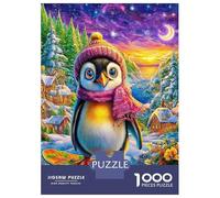 Pinguino Puzzle 1000 Pezzi, Jigsaw Puzzle Difficili Per Adulti E Ragazzi Dai 14 Anni in Su, Home Giochi Puzzle 38x26cm/1000pcs
