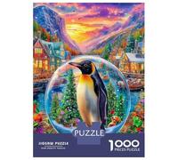 Pinguino Puzzle 1000 Pezzi, Jigsaw Puzzle Difficili Per Adulti E Ragazzi Dai 14 Anni in Su, Home Giochi Puzzle 70x50cm/1000pcs