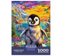 Pinguino Puzzle 1000 Pezzi, Jigsaw Puzzle Difficili Per Adulti E Ragazzi Dai 14 Anni in Su, Home Giochi Puzzle 52x38cm/1000pcs