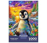 Pinguino Puzzle 1000 Pezzi, Jigsaw Puzzle Difficili Per Adulti E Ragazzi Dai 14 Anni in Su, Home Giochi Puzzle 70x50cm/1000pcs