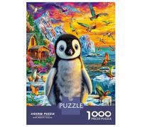 Pinguino Puzzle 1000 Pezzi, Jigsaw Puzzle Difficili Per Adulti E Ragazzi Dai 14 Anni in Su, Home Giochi Puzzle 70x50cm/1000pcs