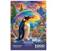 Pinguino Puzzle 1000 Pezzi, Jigsaw Puzzle Difficili Per Adulti E Ragazzi Dai 14 Anni in Su, Home Giochi Puzzle 70x50cm/1000pcs